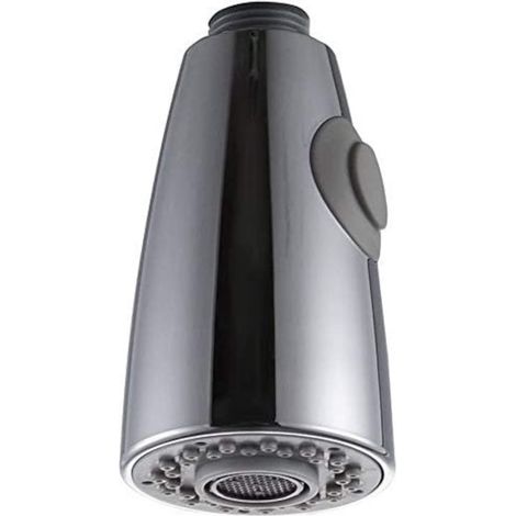 Pulvérisateur de robinet de cuisine chromé à 2 jets, douchette d'évier orientable, mitigeur de rechange (1/5)
