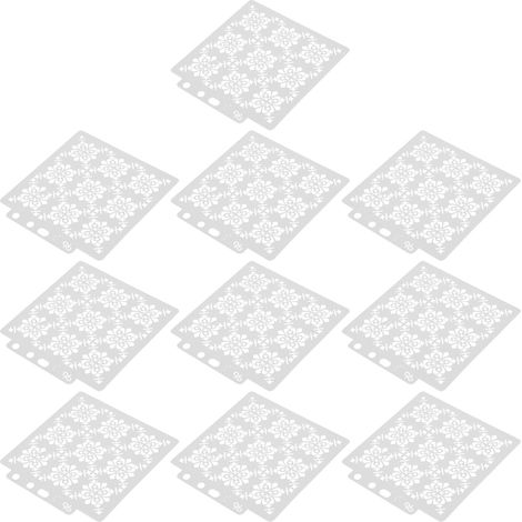 10 pochoirs de mandala pour la peinture et le dessin, à réaliser soi-même. Fournitures artistiques et de loisirs créatifs. (1/5)