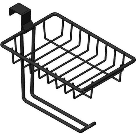 Porte-papier toilette à suspendre au réservoir, porte-rouleau de papier toilette à accrocher à la porte d'un meuble de salle de bain, rangement pour rouleaux géants/téléphone (1/5)