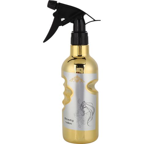 Bouteille vaporisateur 500ml or pour coiffure, brume ultra fine, pulvérisateur eau pour barbier. (1/5)