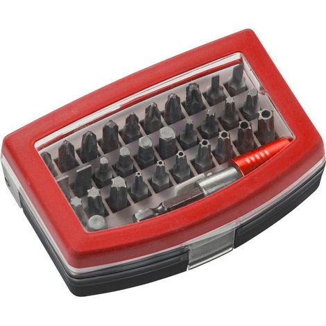 Einhell – Set de 32 embouts pour visseuse avec adaptateur 1/4'' – Longueur 50mm – Empreinte torx – Pour travaux de précision
