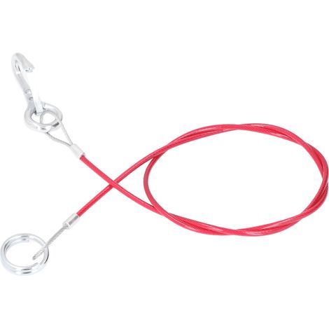 Câble de remorquage détachable 1m/3,28ft 341302, corde de sécurité robuste en acier inoxydable, universel pour voitures et camping-cars (1/5)
