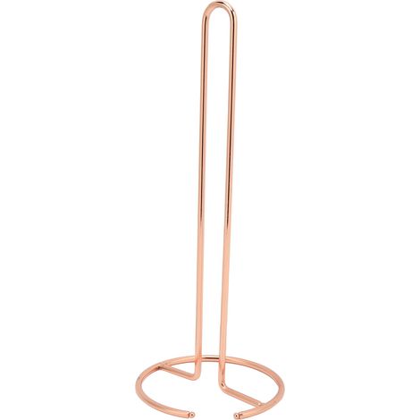 Papiertaschentuchhalter aus Schmiedeeisen, glattere Oberflächen, schlichtes, einteiliges Design, Papiertaschentuchhalter für Büro, Küche, Schreibtisch, Roségold (1/5)