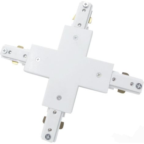Connecteur X Rail Triphasé - Blanc - SILUMEN (1/2)