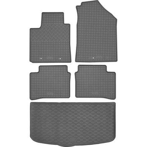Hyundai i10 III Hatchback de febrero de 2020 SET - Alfombrillas de goma para coche + alfombrilla para maletero