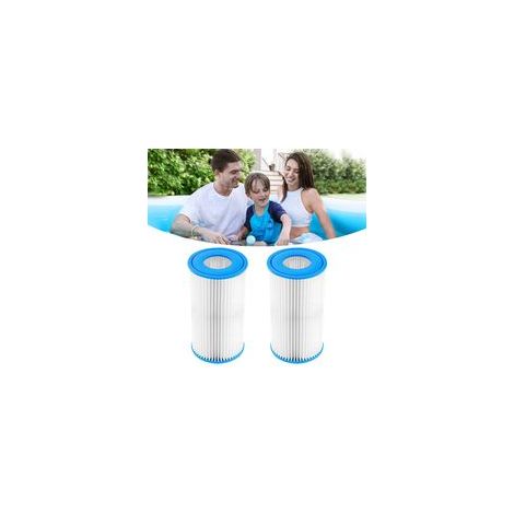 2 pièces, 20x10.5x5.5 cm, Typ III, Filtre pour Grand Spa et Piscine, Filtration Eau Grande Capacité, Cartouche de Rechange Durable (1/5)