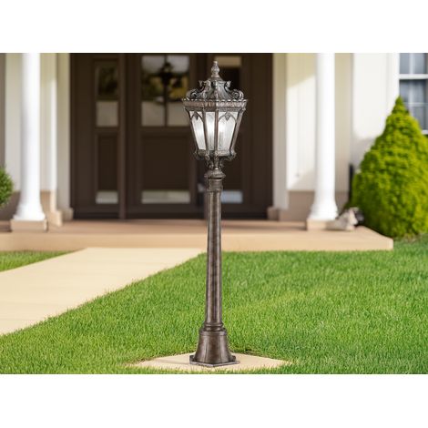 Antike Wegeleuchte TOURNAI Aluminium Bronzefarbig, Höhe 110cm (1/5)