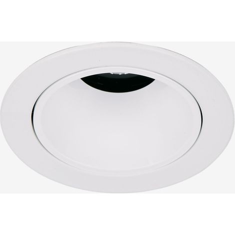 SKLUM Downlight LED Einbaustrahler mit rundem Rahmen Ø5 cm aus Aluminium Orelva Weiss (1/5)