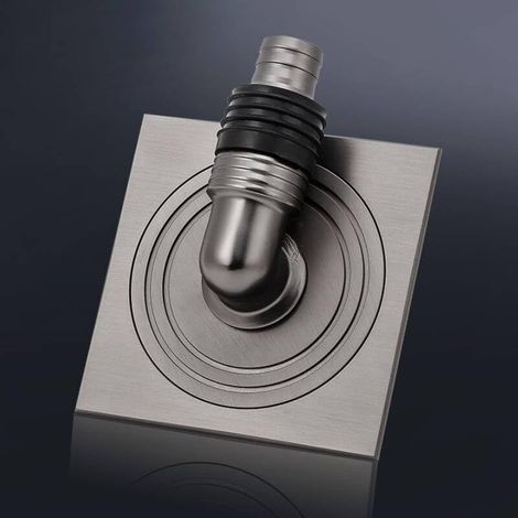 Scarico a pavimento interamente in rame da 4 pollici, copertura per scarico a pavimento della lavatrice, copertura per scarico a pavimento della doccia, filtro per scarico, protezione per scarico
