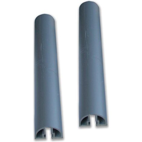 ALUBOX - COPPIA TRAVERSINI IN ALLUMINIO PER FISSAGGIO CASSETTE POSTALI 26CM