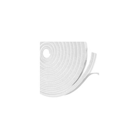 Selbstklebende, staubdichte Bürstenleiste, Bürstendichtung für Schiebetüren und Fenster, geräuschdämpfende und winddichte Dichtungsleiste, 9 mm (B) x 9 mm (T) x 10 m (L), weiß – Crezuo