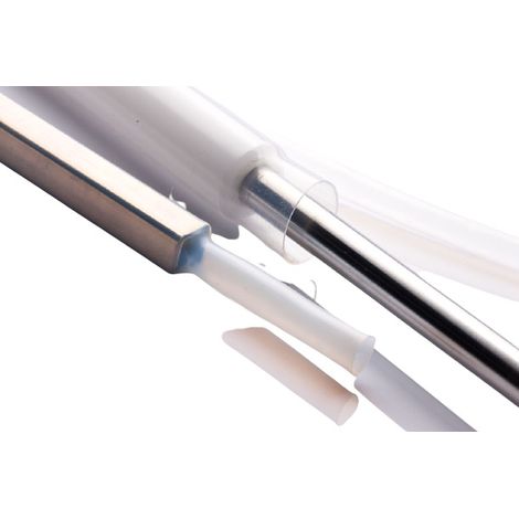 Gaine thermorétractable RS PRO, Dia. 2mm Clair rétreint 4:1, 1.22m ( Prix pour 1 )