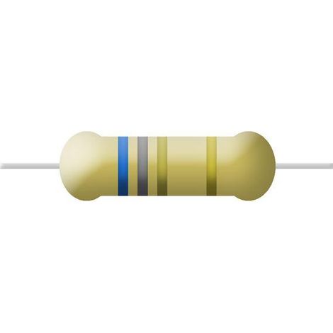 6r8 1/2w Résistance du carbone 6,8 Ohm 1/2w 5% 6,8r1/2w