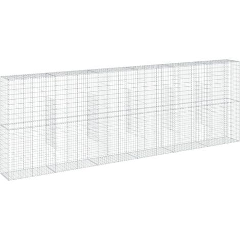 Maison Exclusive - Gabione mit Deckel 600x50x200 cm Verzinktes Ei