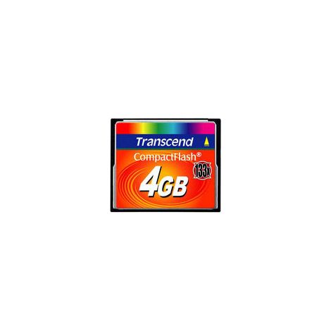 Transcend TS4GCF133 Speicherkarte 4 GB Kompaktflash MLC