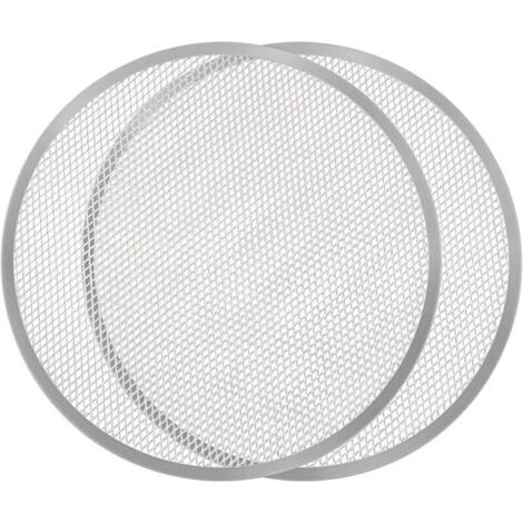 Lot de 2 plaques de cuisson perforées pour pizza 40 cm – Alliage aluminium antiadhésif – Cuisson rapide et uniforme – Adapté four gaz et électrique (1/4)
