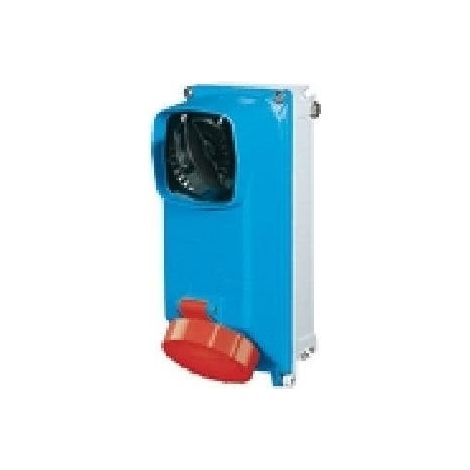 Presa Fissa Interbloccata In Alluminio Con Base Portafusibili 3P+T 32A F1 380-415V 50-60Hz 6H Fusibili Diii Ip67