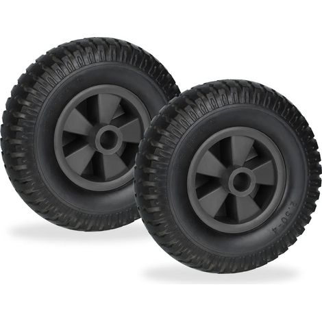 Roue de brouette Relaxdays 2,50-4 par lot de 2 (1/5)