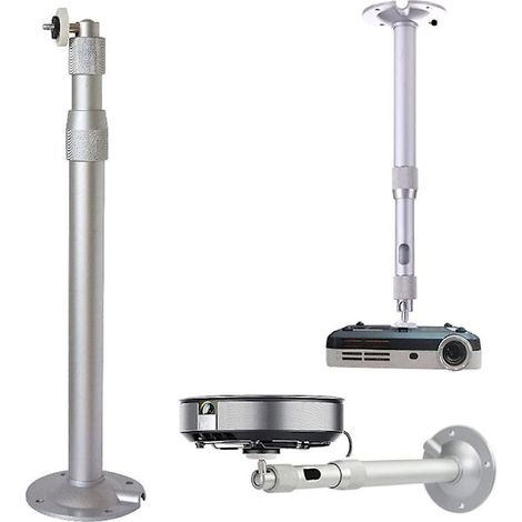 Support mural pour projecteur 20-40cm, bras articulé orientable en alliage d'aluminium, fixation plafond pivotante, kit de montage réglable (1/5)