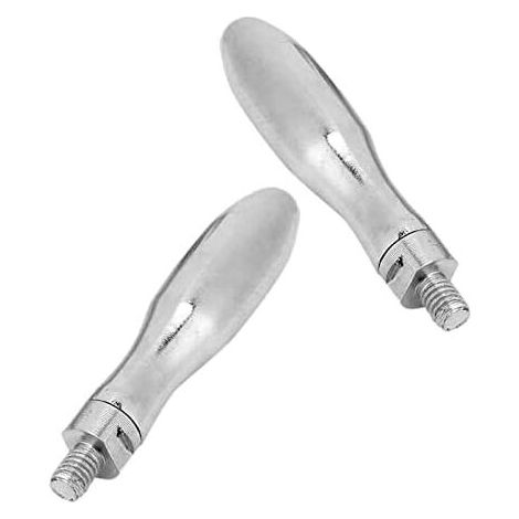 2pcs Clamping Handle Screw Knobs Handle M10 x 13mm Threaded Steel Revolving Handle for Machine Tool