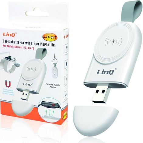 Trade Shop - WIRELESS PORTATILE MAGNETIC USB FÜR WATCH 1 2 3 4 5 2A JJT-847 - (1/4)