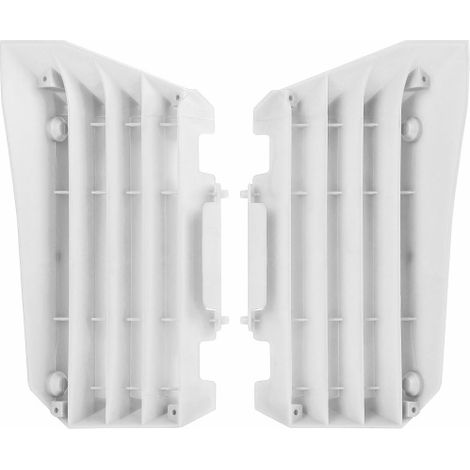 Rejillas protectoras de radiador Polisport para YZ YZF 250 450F 14 17 16 19, color blanco, duraderas.