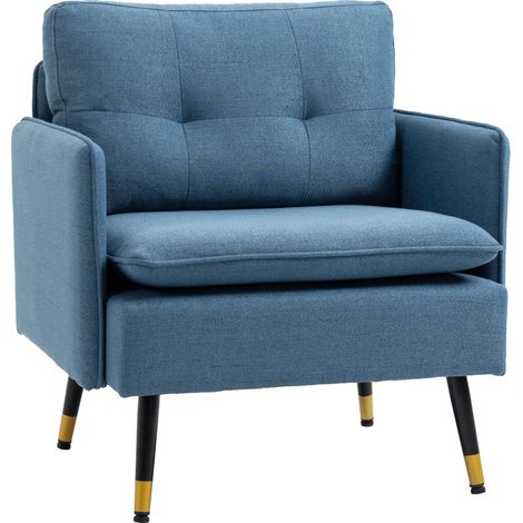 Fauteuil design ELEKTRA bleu (1/5)