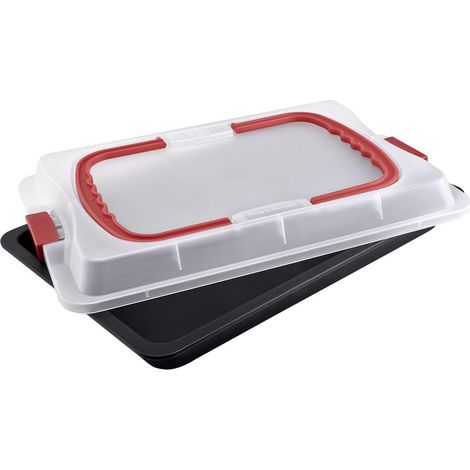 Plaque de cuisson avec couvercle 42 x 29 cm Dr. Oetker Bake and Go (1/5)