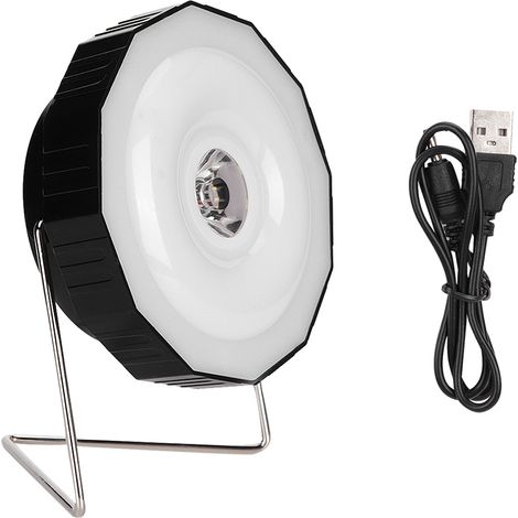 Lampe de tente portable à LED COB, rechargeable par USB et alimentée à l'énergie solaire, lanterne de camping pour les situations d'urgence en plein air. (1/4)