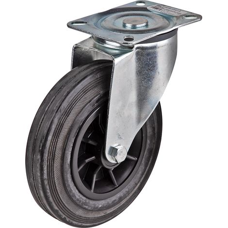 Lenkrolle 200mm Rollen Bockrollen Transportrollen Räder Felgen Lenkrollen (1/3)