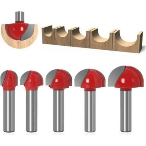 fraises rondes pour bois, queue de 8 mm, fraises de 12/16/19/22/25 mm, fraises FLITI, fraises à rainurer (1/4)
