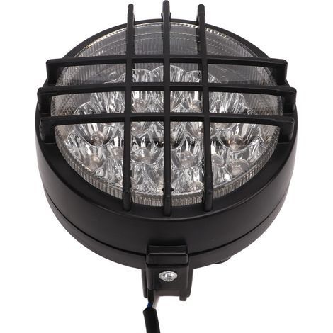 Phare LED 12 V à 3 fils avec grilles de protection pour quad, kart et VTT de 50 à 200 cm³. (1/5)