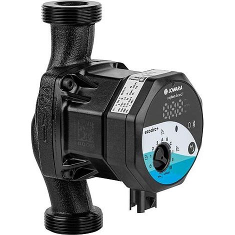 Circulateur de chauffage Lowara ecocirc S+ 25-4, DN25 (1"), PN 10, 230 V, longueur 180 mm