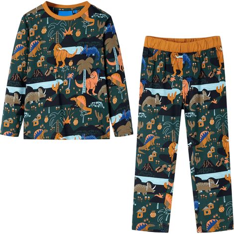 Teenpull – Kinderpyjama mit Langen Ärmeln Dunkelgrün 92 (1/5)