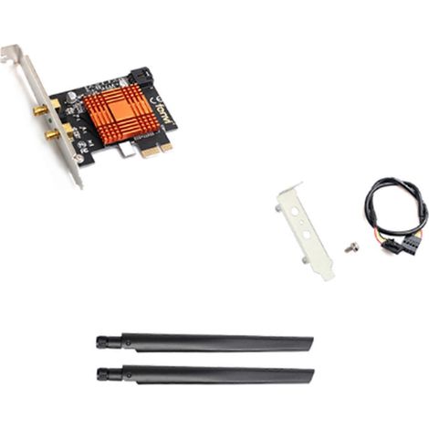 Bluetooth-kompatible 4.0 Dualband 2,4G/5G PCIE WLAN-Karte + 2 Antennen