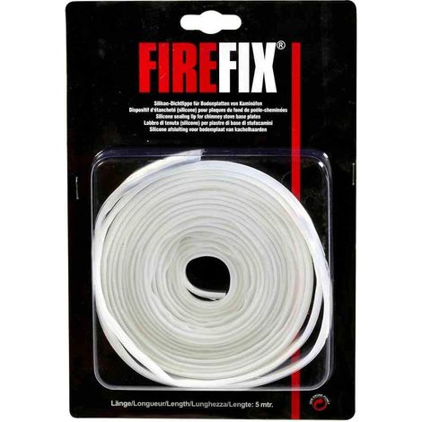 FIREFIX 1950/D Joint d'etancheite en Silicone 1950/D-Elastique-Transparent-Protection Contre la salete pour plaques de Fond en Verre, Transparent