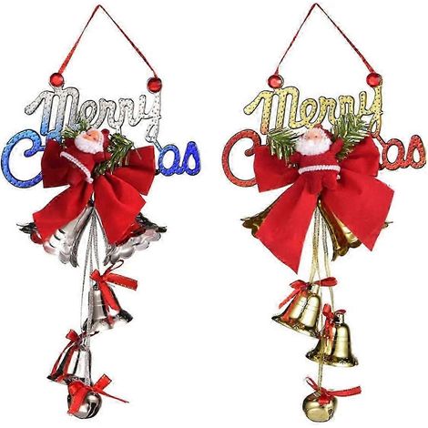 Cloches de Noël à suspendre, décorations pour sapin de Noël, cloches de Noël à fabriquer soi-même, articles de fête pour Noël (1/5)