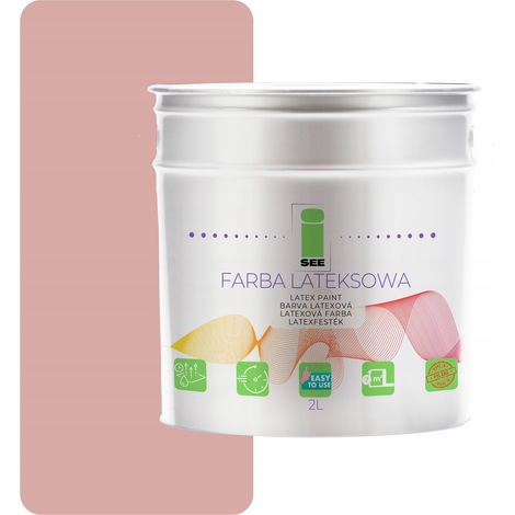 Latex-Wandfarbe für Innenräume, Puderrosa, 2 l, Polen (1/5)