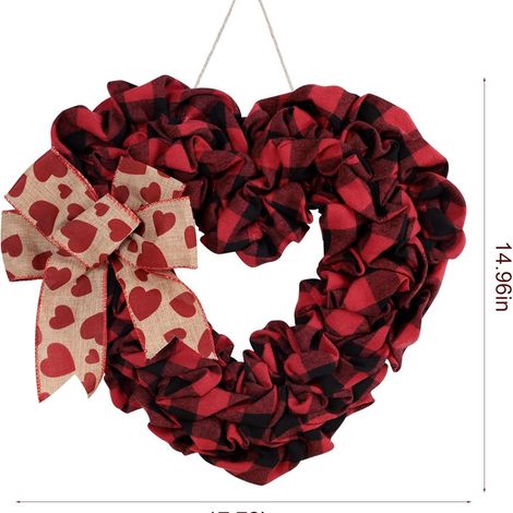 Guirlande Artificielle - Fleur Rose - Pour Porte D'Entrée Mariage Anniversaire Décoration Intérieure Extérieure - Diamètre 18 À 20 Pouces - 1 Pièce (1/5)