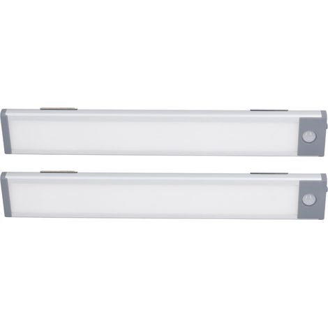 2er-Set LED-Bewegungsmelderleuchten, 90 LEDs, ultradünn, 3 Farben, USB-aufladbar (2500 mAh), Beleuchtung für Flur und Kleiderschrank (1/5)