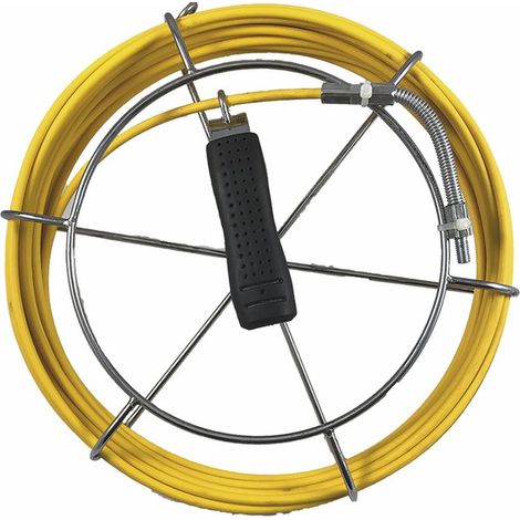 Diff – Enrouleur électrique 12m Ø4.5mm – Raccord F5 pour hérissons plats Ø10mm – Canne flexible pour passages étroits – Bâti dévidoir intégré