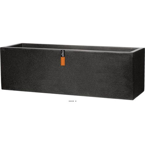Bac en pures Fibres Baya Ext. Jardinière L 73 x 20 x H20 cm Noir - dimhaut: H 20 cm - couleur: Noir