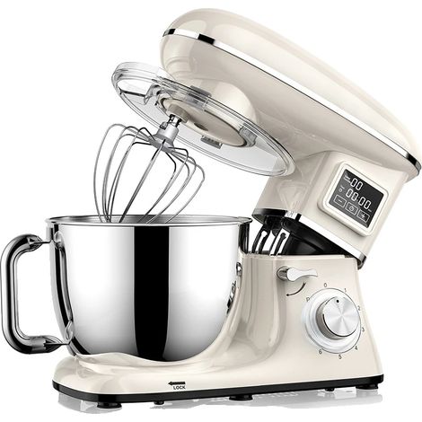 Robot da cucina, 6 velocità, capacità 6,2 L, BIANCO, UE (1/2)