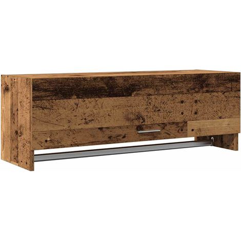 Maison Exclusive - Kleiderschrank Altholz-Optik 100x32,5x35 cm Ho