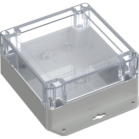 TRU COMPONENTS 6U07121206737 TC-13865316 Industrie-Gehäuse 151.4 x 121.4 x 60 ABS-PC Lichtgrau, Tr (1/2)