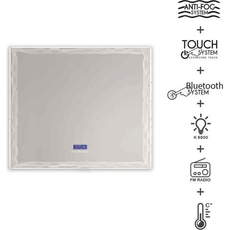 Specchio illuminazione led con casse Bluethooth Made in Italy 45063 (1/2)
