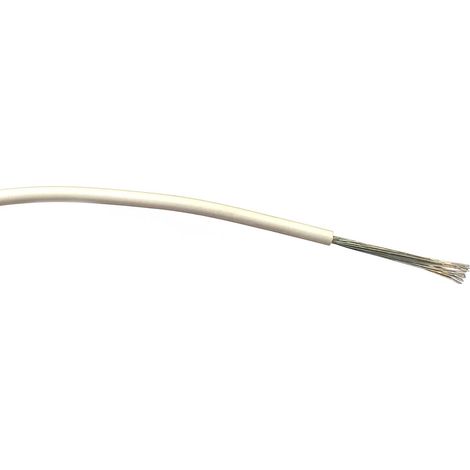 Fil électrique RS PRO BS4808 1 mm² 17 AWG, 1,5 kV c.a., PVC Blanc, 500m