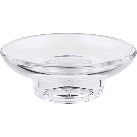1 Coupelle en verre, Porte-savon salle de bain, Compatible supports Start et Start Cube, Verre transparent (1/5)