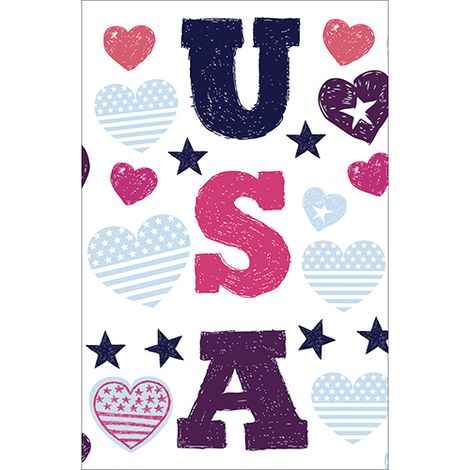 Sticker réfrigérateur et lave vaisselle, usa voyage emblème déco, 75 cm X 49 cm (1/4)