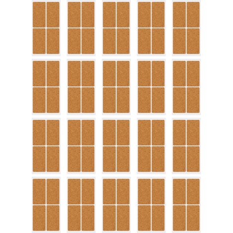 80 étiquettes adhésives en liège (30 x 60 mm), résistantes à l'eau et à l'huile, pour la cuisine, le bureau ou l'école. (1/5)